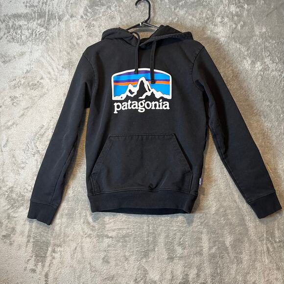 Patagonia Other - Patagonia Black Fitz Roy Horizons Uprisal Hoodie Size XS‎